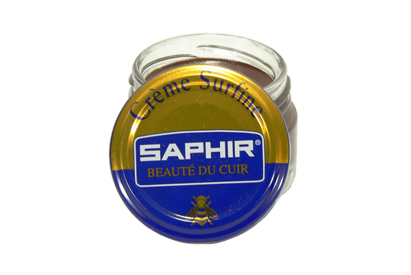 Saphir Shoe Cream Beaute du Cuir Creme Surfine 50ml Glass jar (Dark Brown)