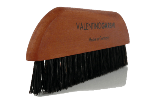Valentino Garemi Soft Cleaning Brush for Dusting Off Footwear & Clothing –  Classic Genuine Goat Hair Soft Bristles with Traditional Unstained Real